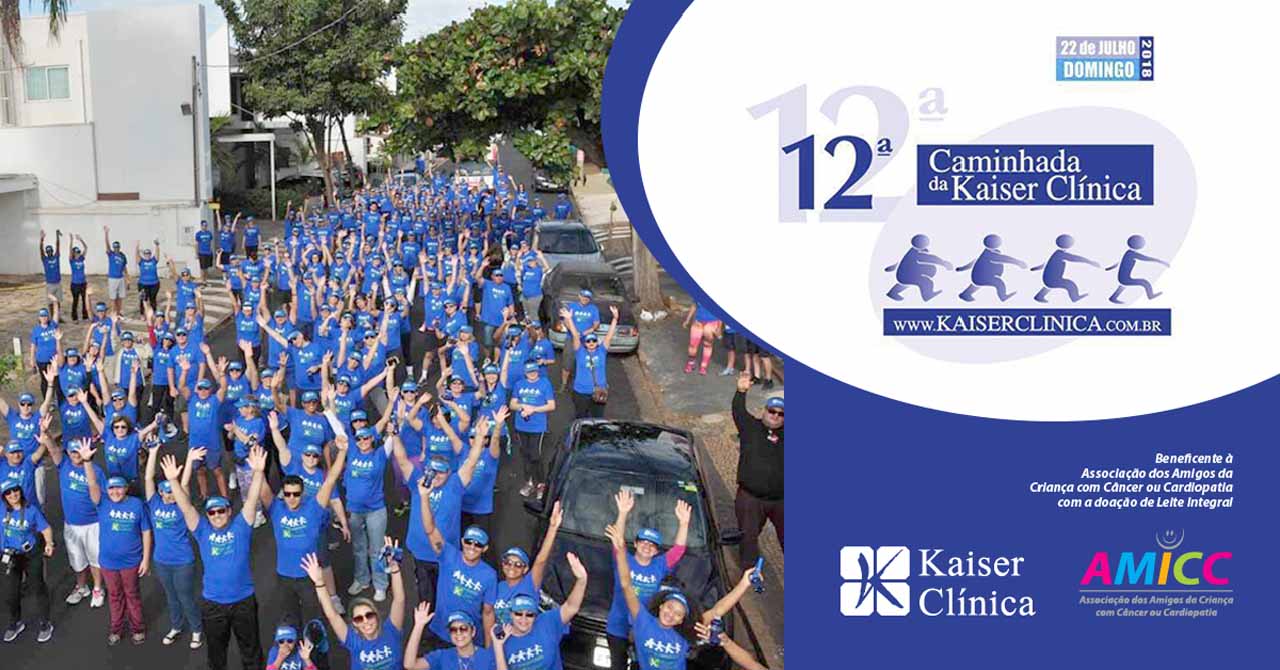 Read more about the article Participe: 12ª Caminhada Kaiser Clínica será no dia 22 de julho