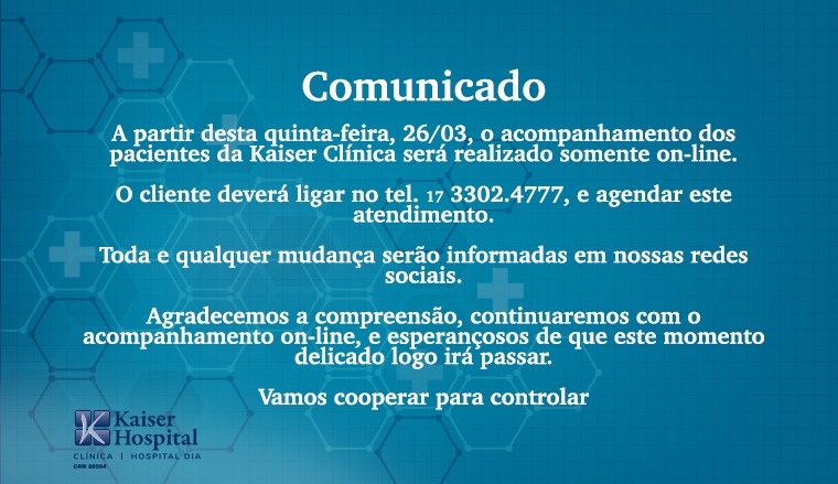 Read more about the article Comunicado Kaiser Clínica